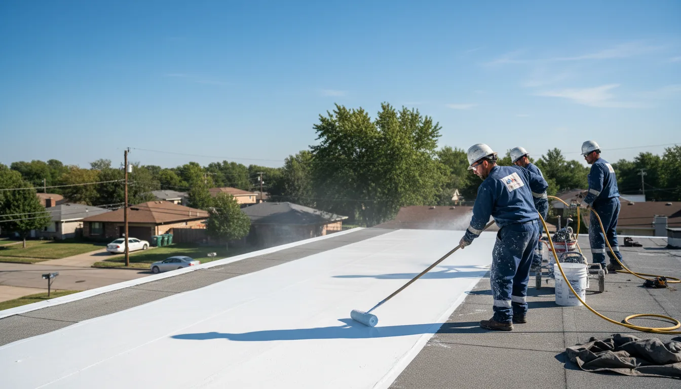 Commercial roof coating in Kechi, KS near me